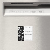 Aimant Floral Enregistrer l'aimant de date (In Situ (Lave-vaisselle))