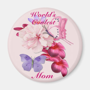 Aimant Floral exotique pour la maman