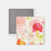 Aimant Floral Fleur Blush Or Soleil Rose Aquarelle (Recto/Verso)