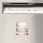 Aimant floral ivoire blanc (In Situ (Lave-vaisselle))