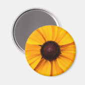 Aimant Floral jaune et Brown (Recto/Verso)