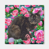 Aimant Floral Kitty (Devant)