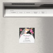 Aimant Floral Mariée & Salle Enregistrer l'aimant de date (In Situ (Lave-vaisselle))