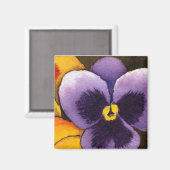Aimant floral "Pansy #1" (Recto/Verso)