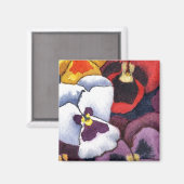 Aimant floral "Pansy #2" (Recto/Verso)