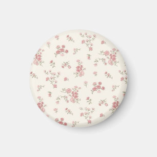 Aimant Floral Pastel - Design Fleur Rose Doux