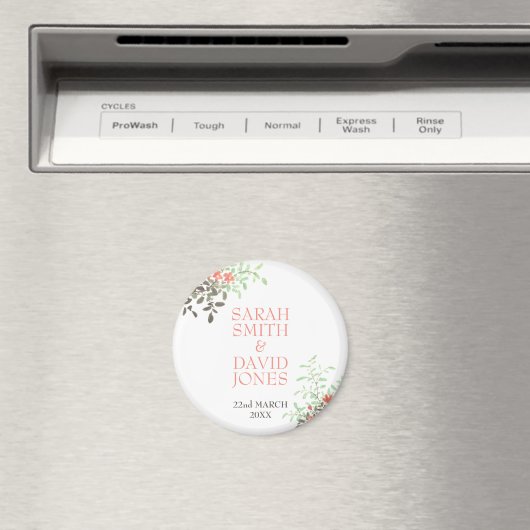 Aimant Floral peint (In Situ (Lave-vaisselle))