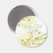 Aimant Floral perlé (Recto/Verso)