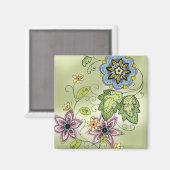 Aimant floral printanier (Recto/Verso)