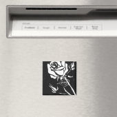 Aimant floral "Rose Alba" (In Situ (Lave-vaisselle))