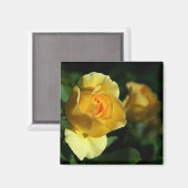 Aimant Floral rose jaune (Recto/Verso)