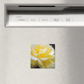 Aimant Floral rose jaune 5 (In Situ (Lave-vaisselle))