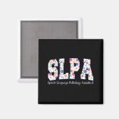 Aimant Floral Speech Language Pathology Istant Slpa Appre (Recto/Verso)