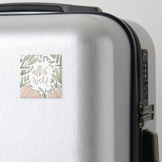 Aimant floral Tout va bien (In Situ (Bagages))