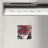 Aimant floral "Vase rose" (In Situ (Lave-vaisselle))