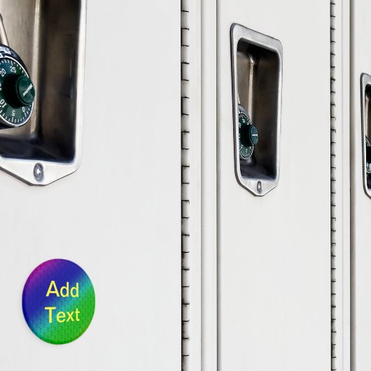 Aimant Flore bleu vert arc-en-ciel dégradé Mélange diagon (In situ (casier))