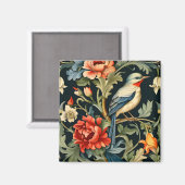 Aimant Flore complexe avec oiseaux (Recto/Verso)