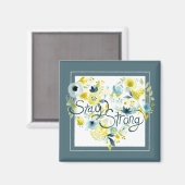 Aimant Flore de coeur I (Recto/Verso)