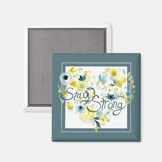 Aimant Flore de coeur I (Recto/Verso)