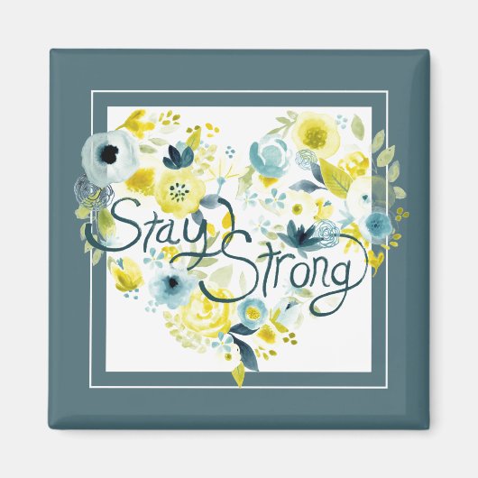 Aimant Flore de coeur I (Devant)