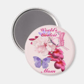 Aimant Flore exotique pour maman (Recto/Verso)