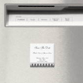 Aimant Flore - Noir/Blanc (In Situ (Lave-vaisselle))