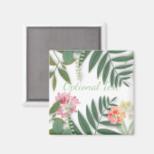 Aimant Flore tropicale (Recto/Verso)
