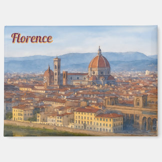 Aimant Florence Aquarelle Skyline