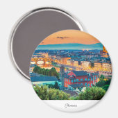 Aimant Florence coucher de soleil Italie (Recto/Verso)