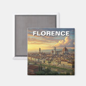 Aimant Florence Italie Skyline Travel (Recto/Verso)