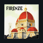 Aimant Florence Italie voyage vintage<br><div class="desc">Aimant voyage vintage Florence Italie</div>