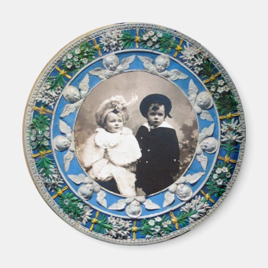 AIMANT FLORENTINE RENAISSANCE  ANGELS , PHOTO TEMPLATE (Devant)