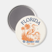 Aimant Florida The Sunshine State – Beach & Palms Design (Recto/Verso)