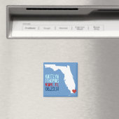 Aimant Floride Enregistrer la date - Cité personnalisable (In Situ (Lave-vaisselle))