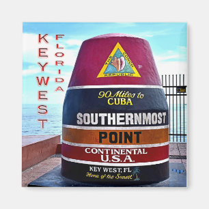 Aimant Floride - États-Unis - Key West - bouée à pointe l
