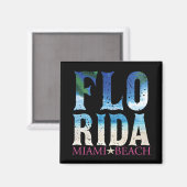 Aimant Floride, Miami Beach (Recto/Verso)