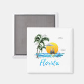 Aimant Floride Ocean Sunset Sailing (Recto/Verso)