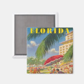 Aimant Floride Retro (Recto/Verso)