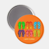 Aimant Floride : tongs (Recto/Verso)