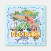 Aimant Floride tropicale (Devant)