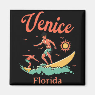 Aimant Floride Venise Fl Surfeur Surfant Plage Pêche Tart