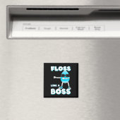 Aimant Floss Comme Un Patron Oeuf De Pâques Flossant Garç (In Situ (Lave-vaisselle))