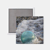 Aimant Flotteur de pêche entouré de vagues (Recto/Verso)