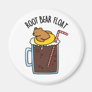 Aimant Flotteur d'ours à la bière de racine Blague drôle
