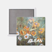 Aimant "Flower Field #1" Nettoyer le lave-vaisselle Magne (Recto/Verso)