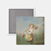 Aimant Flower Girl (Recto/Verso)