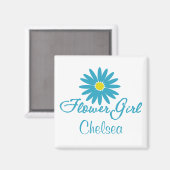 Aimant Flower Girl/ Blue Daisy (Recto/Verso)