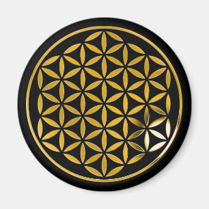 Aimant Flower Of Life 1Black