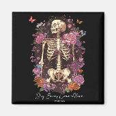 Aimant Flower Skeleton Dry Bones Come Alive, Retro Enchan (Devant)