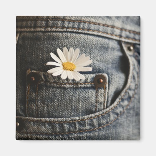 Aimant Flowers (homonymie) | Daisy in Jeans Pocket (Devant)